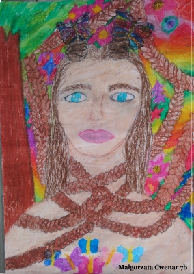 Autoportret w stylu Fridy Kahlo_3