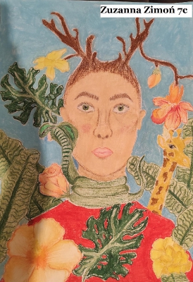 Autoportret w stylu Fridy Kahlo_11